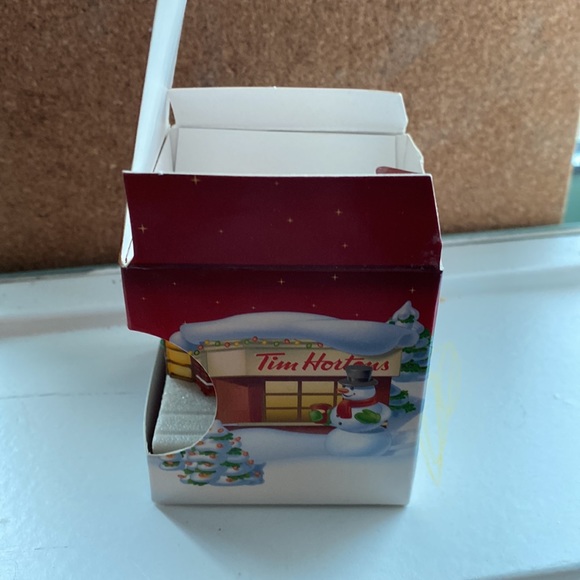 Tim Hortons Cofee House Christmas Ornament Snowman with Red Cord - Picture 3 of 8